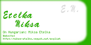 etelka miksa business card